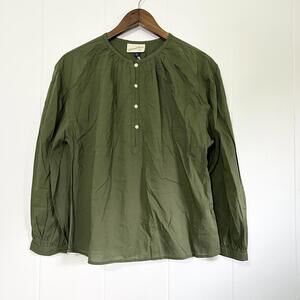 Universal Thread Green Cottagecore Long Sleeve Blouse Women's Small